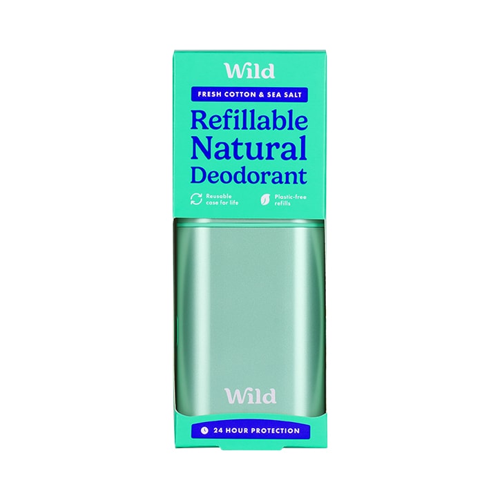 Wild Deodorant Case Fresh Cotton & Sea Salt Starter Pack