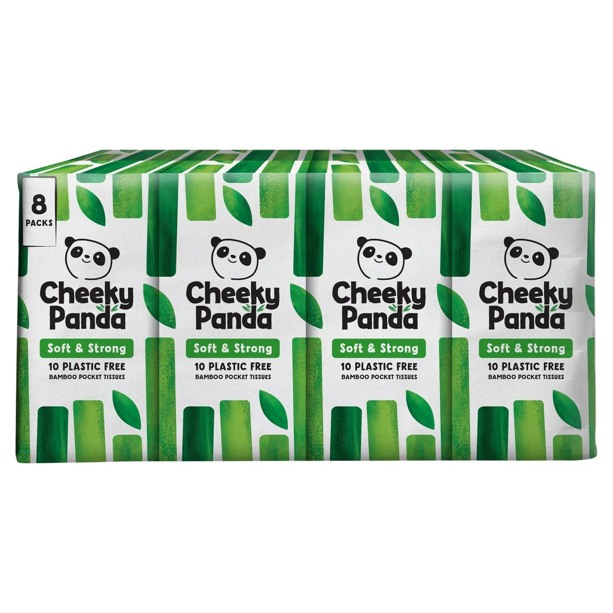 Cheeky Panda Pocket Tissues x8 Pack