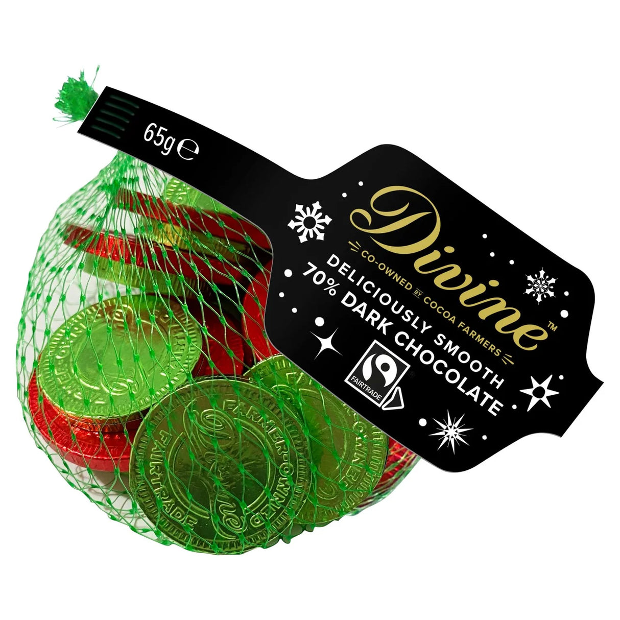 Divine Dark Choc Coins 65g
