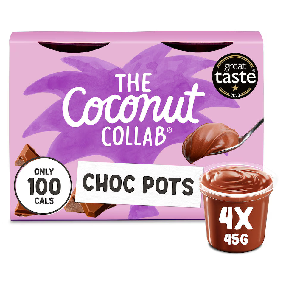 The Coconut Collab Chocolate Pots 4 x 45g