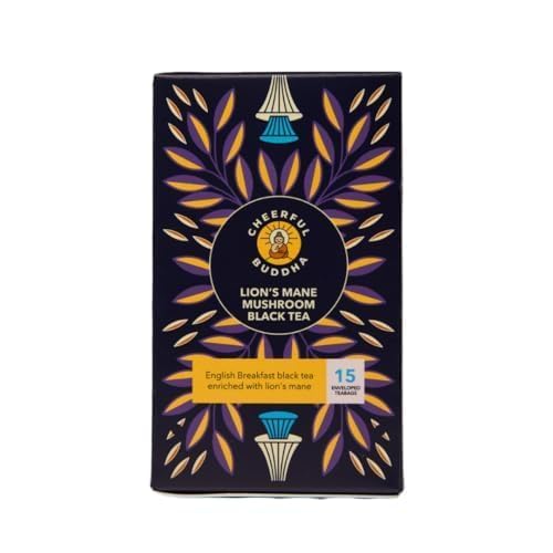 Cheerful Buddha Lion's Mane Black Tea 15pk