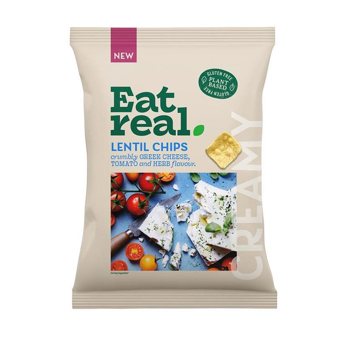 Eat Real Lentil Chips Greek Cheese Tomato & Herb 95g