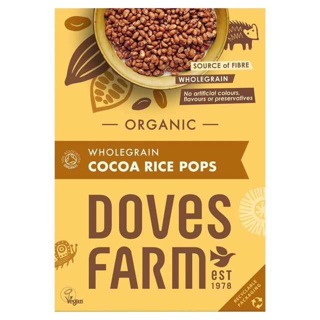 Doves Farm Cereal Cocoa Rice Pops 300g