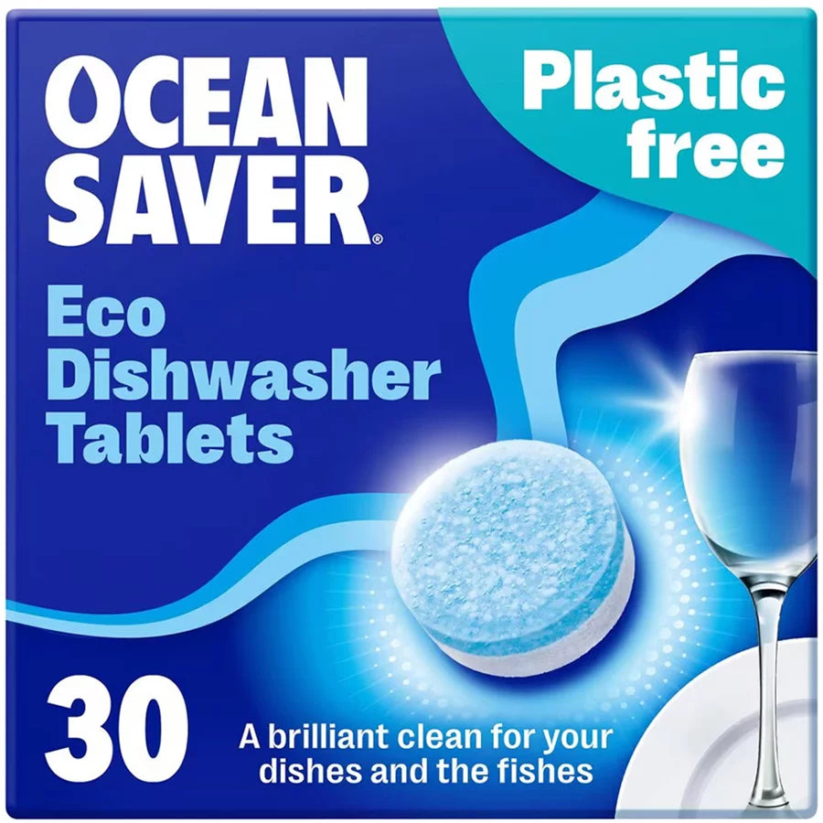 OceanSaver Plastic Free Eco Dishwasher Tabs 30 Pack