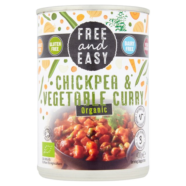 Free & Easy Tin Chickpea & Vegetable 400g