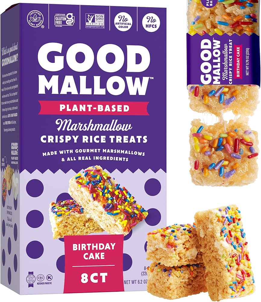 Good Mallow Marshmallow Crispy Rice Birthday Cake 176g