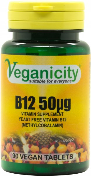 Veganicity Vitamin B12 50µg 90 Tablets