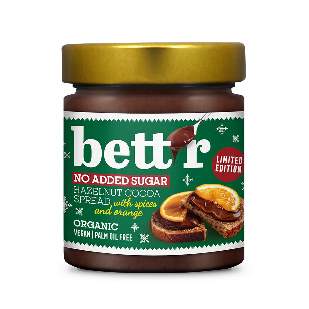 Bettr Christmas Spread with Spices & Orange 250g