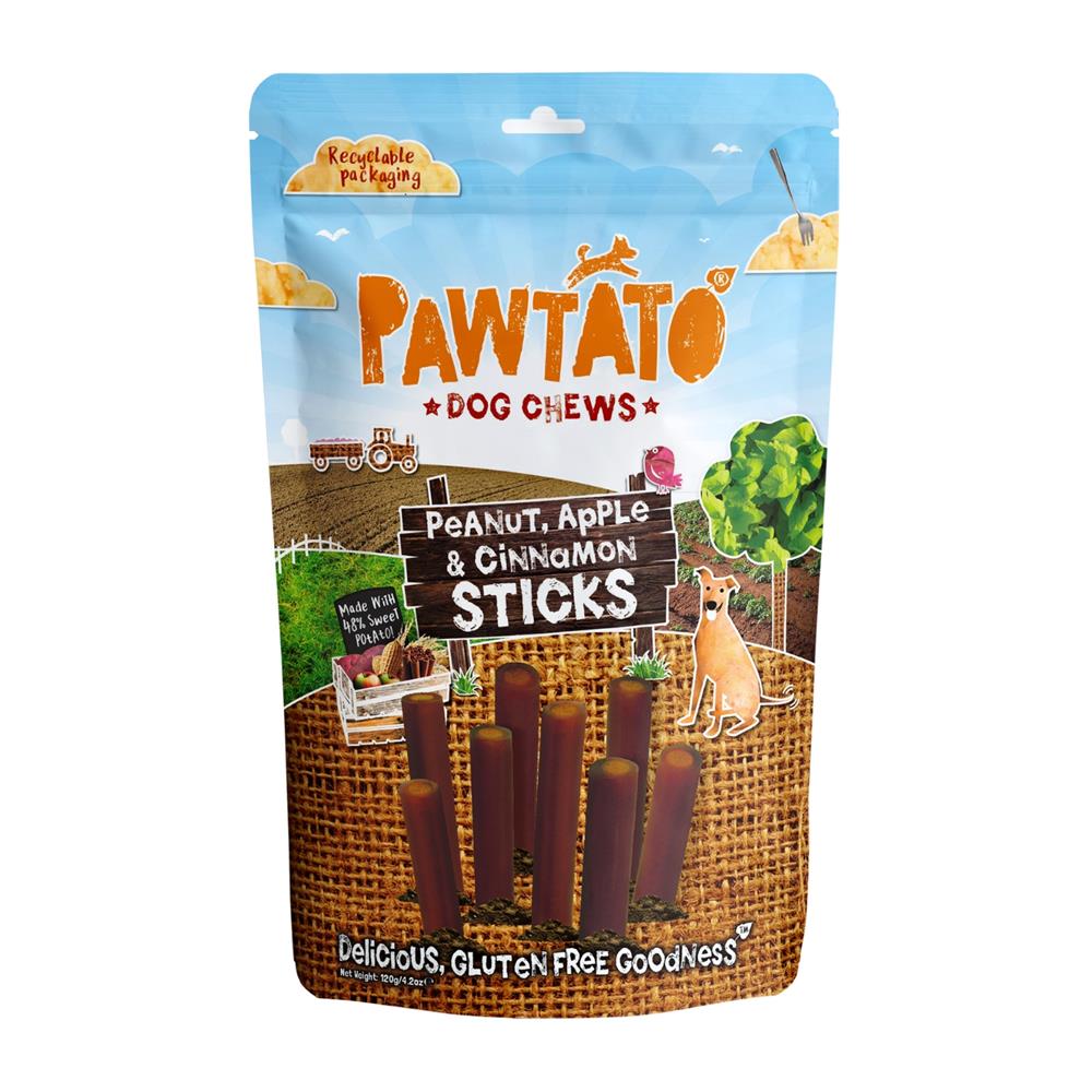 Benevo Pawtato Sticks with Peanut Apple & Cinnamon 120g