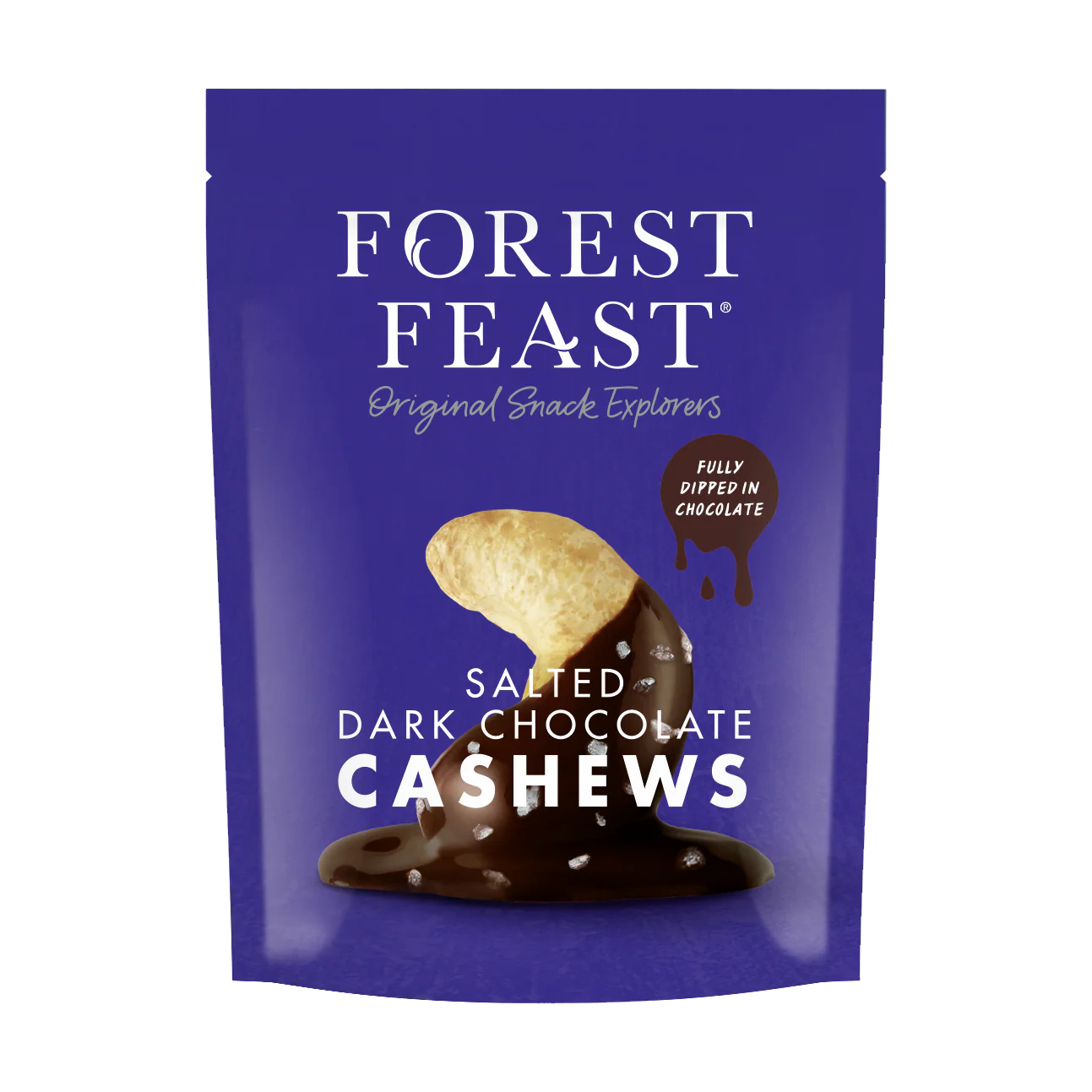 Forest Feast Salted Dark Choc Cashews 120g