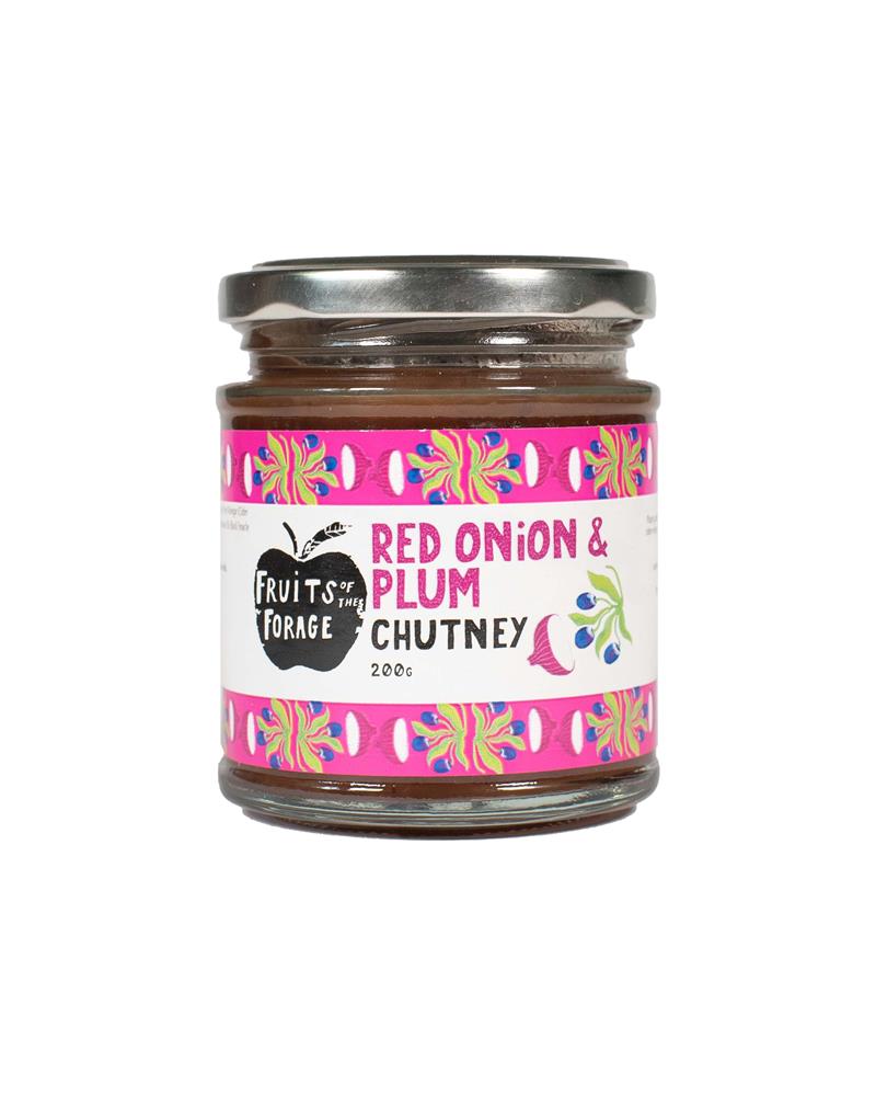 Fruits Of The Forage Red Onion & British Plum Chutney 200g
