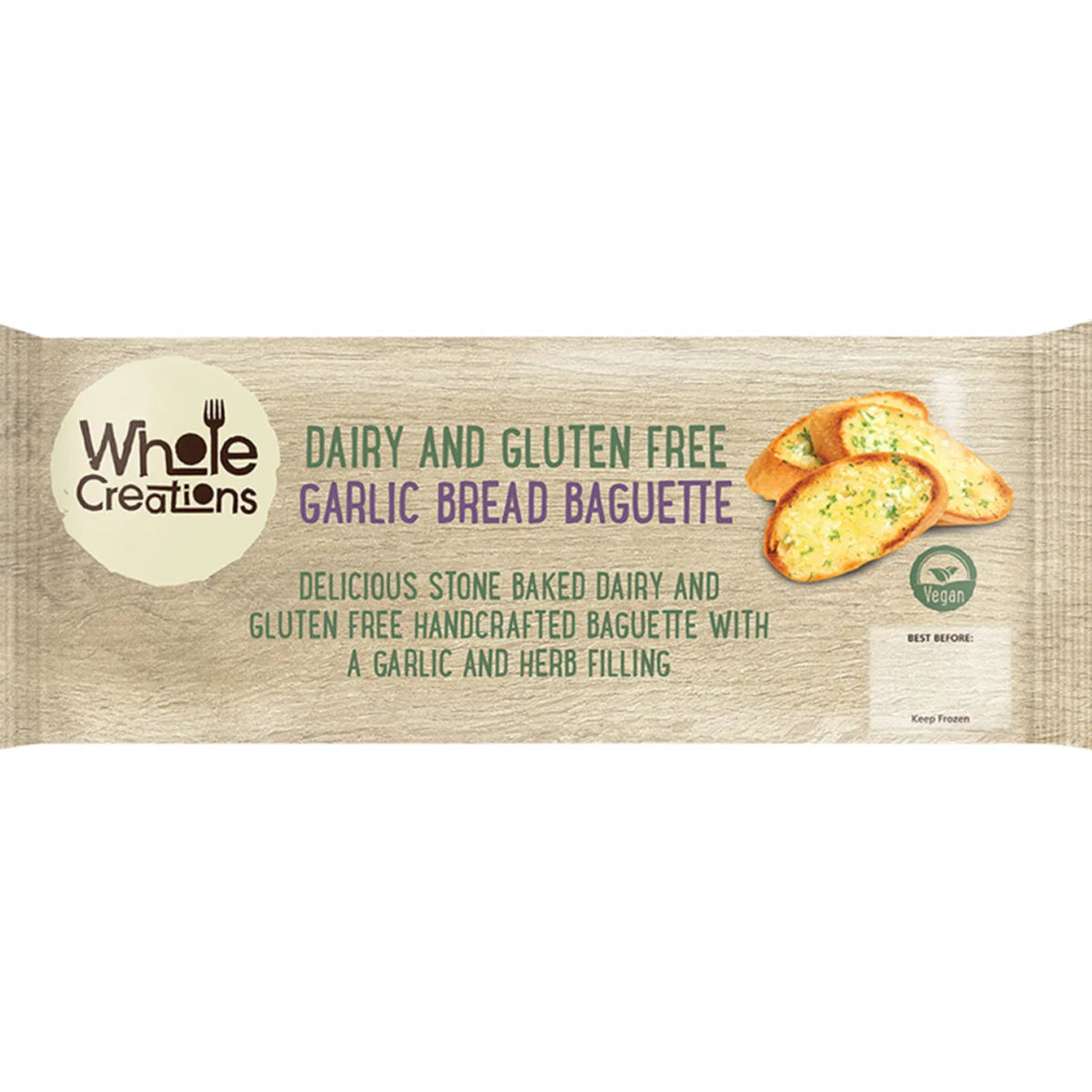 Whole Creations Gluten Free Garlic Bread 190g