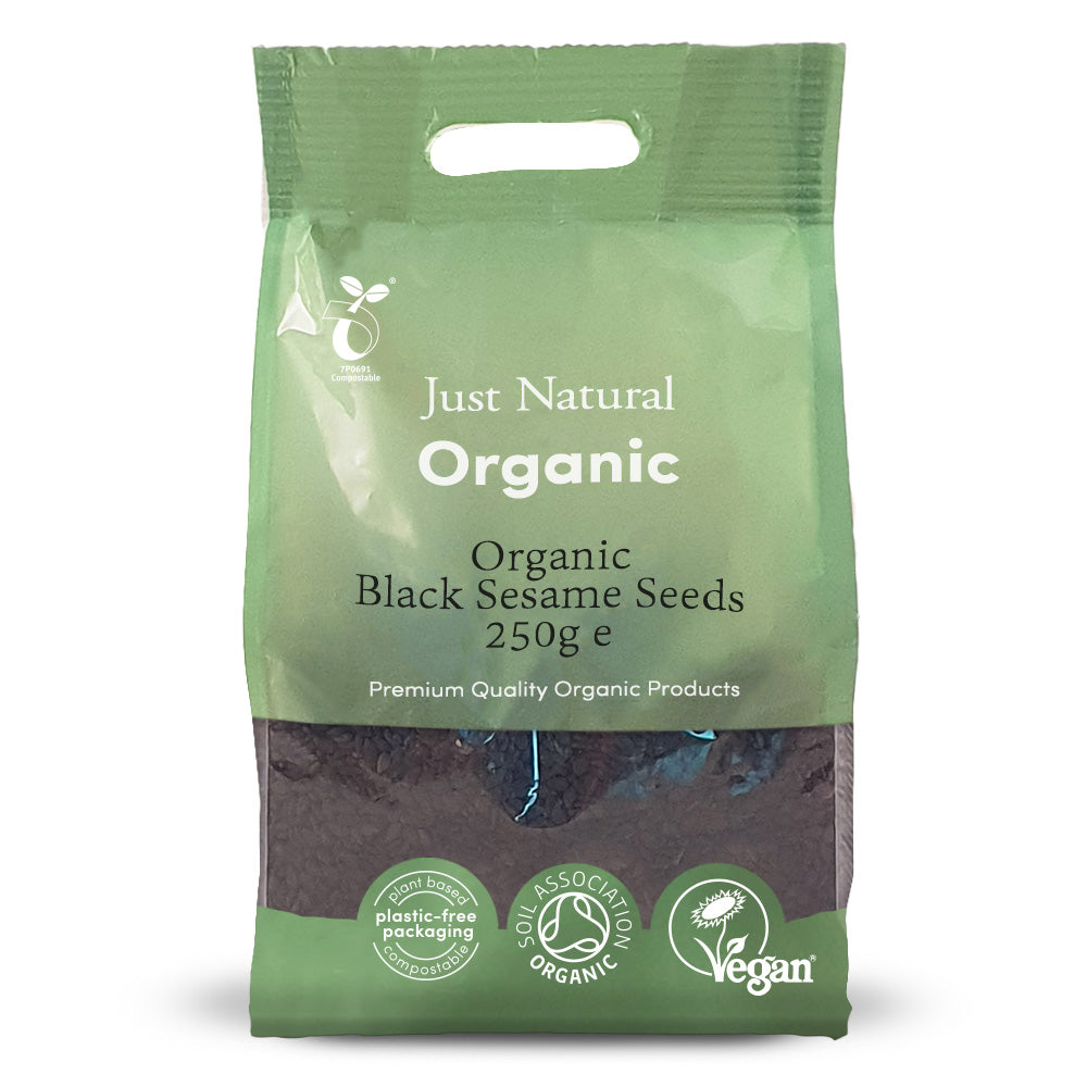 Just Natural Org Black Sesame Seeds 250g