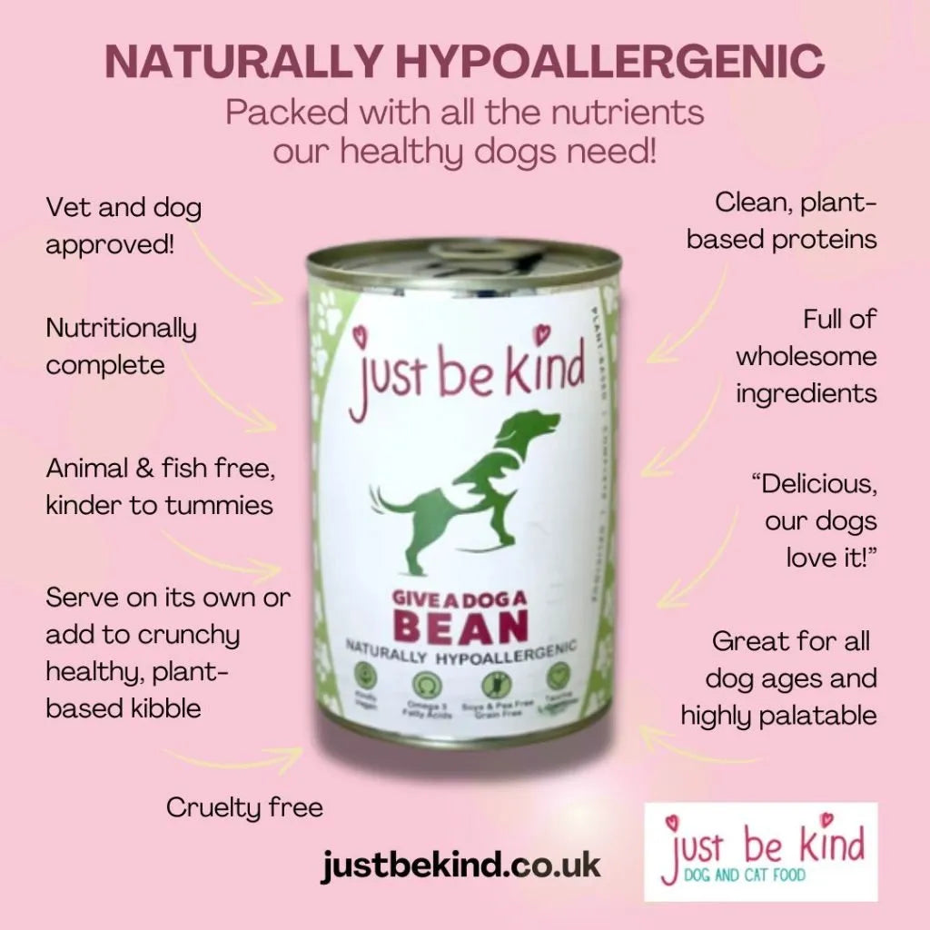 Just Be Kind Dog Food Give A Dog A Bean 375g