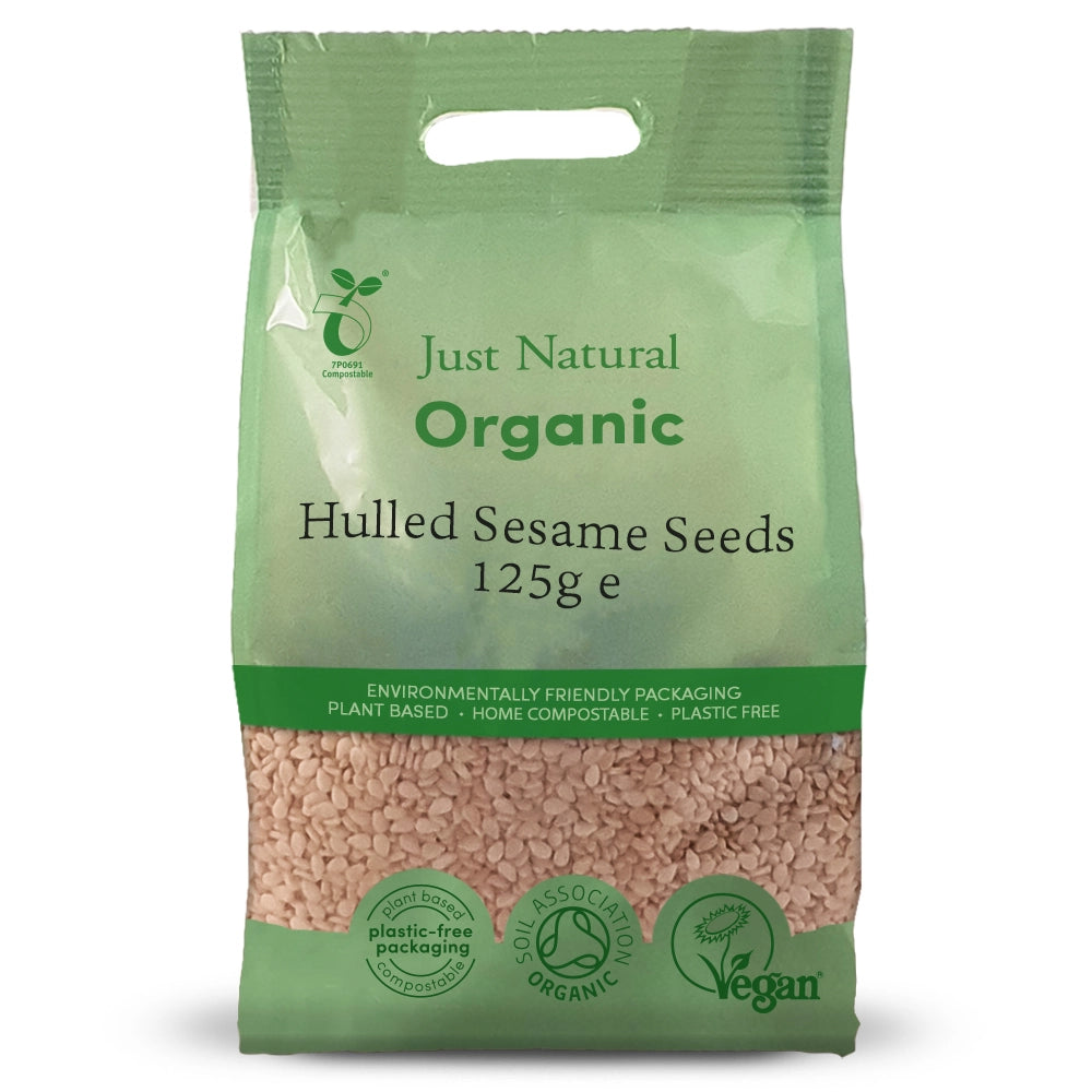Just Natural Org Hulled Sesame Seeds 125g