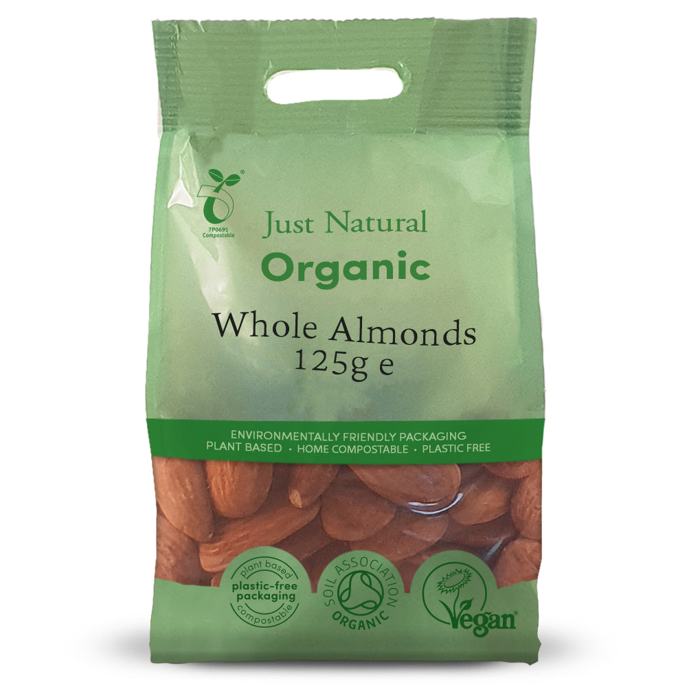 Just Natural Org Almonds Whole 125g