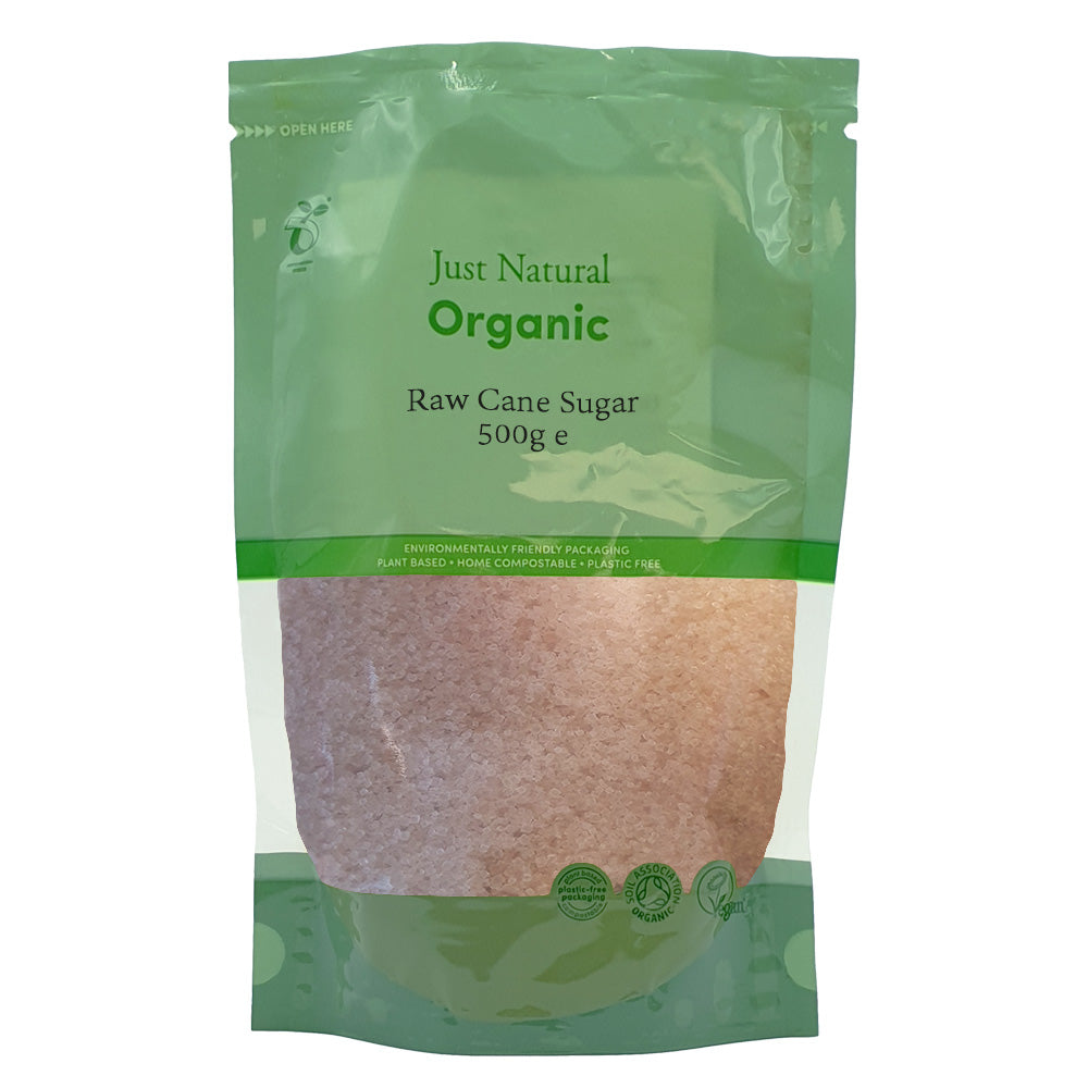 Just Natural Org Raw Cane Sugar 500g