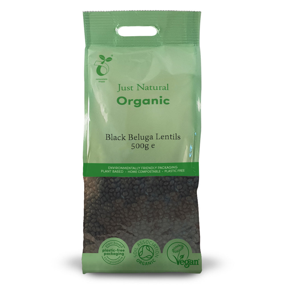Just Natural Org Black Beluga Lentils 500g