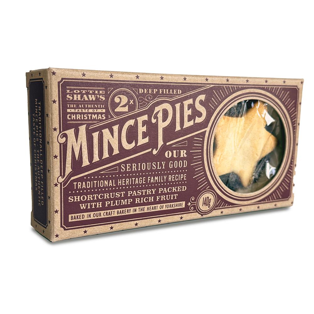 Lottie Shaws Mince Pies x2 140g
