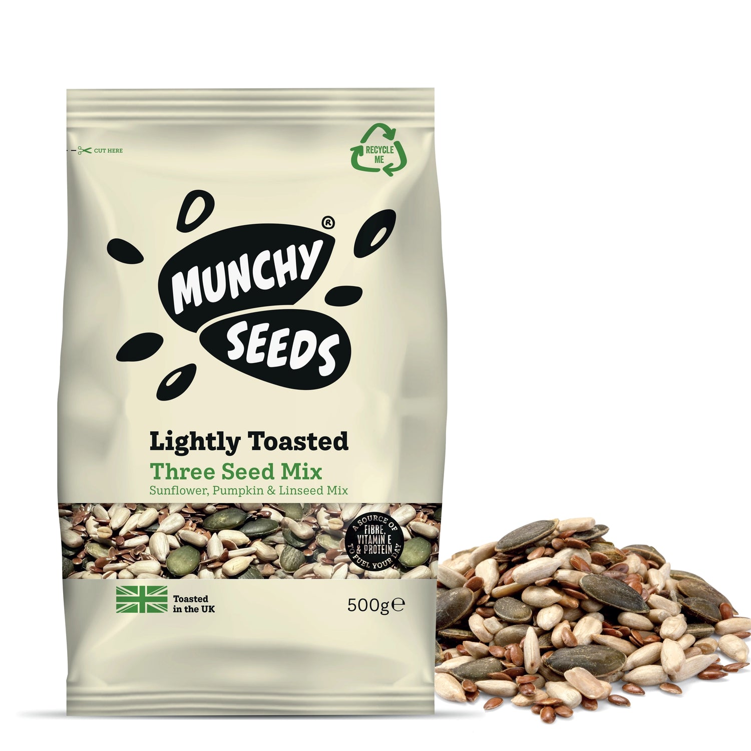 Munchy seeds Lightly Toasted 3 Seed Mix 500g