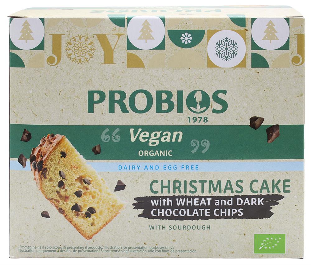 Probios Organic Chocolate Panettone with Dark Choc Chips 500g