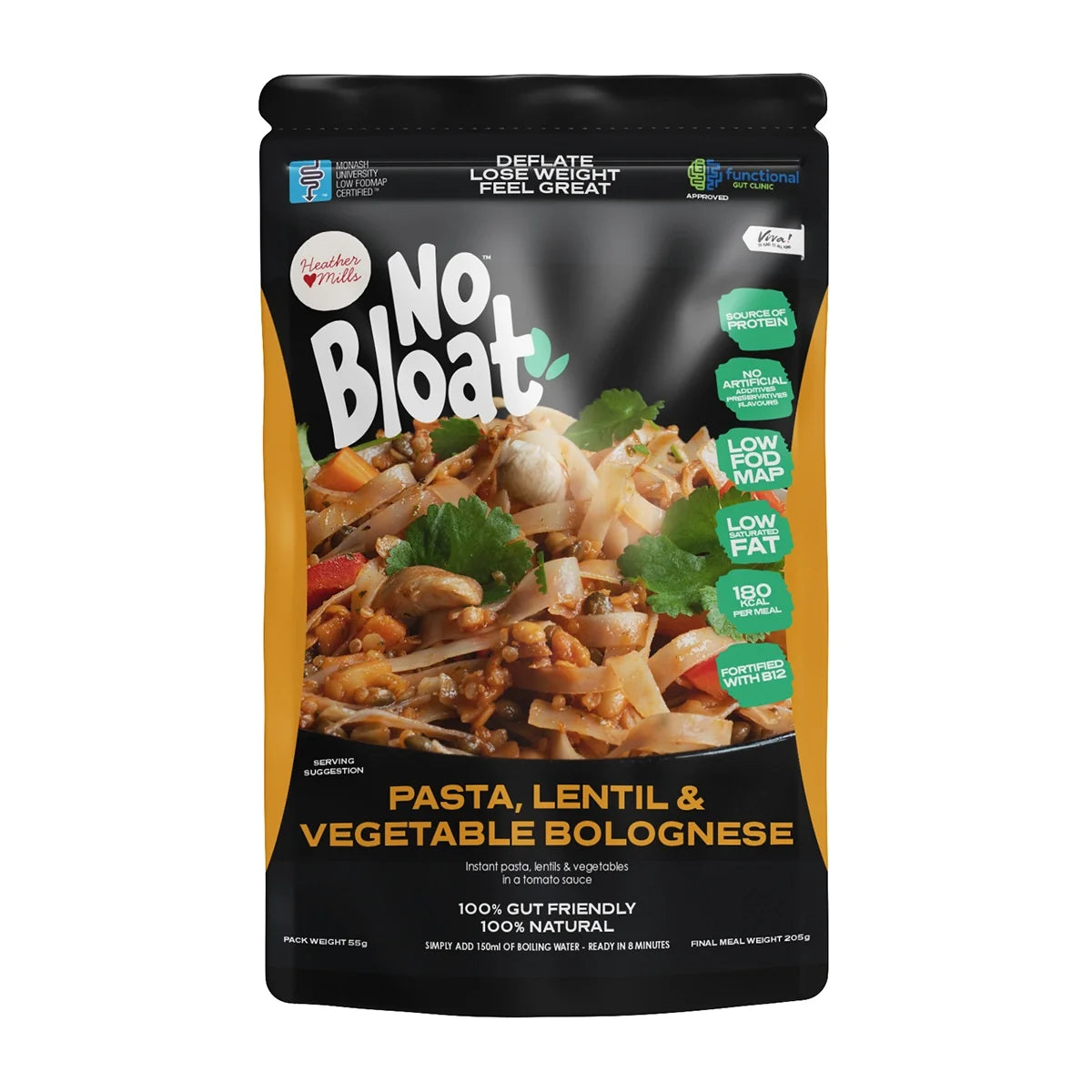 No Bloat Pasta, Lentil & Vegetable Bolognese 50g