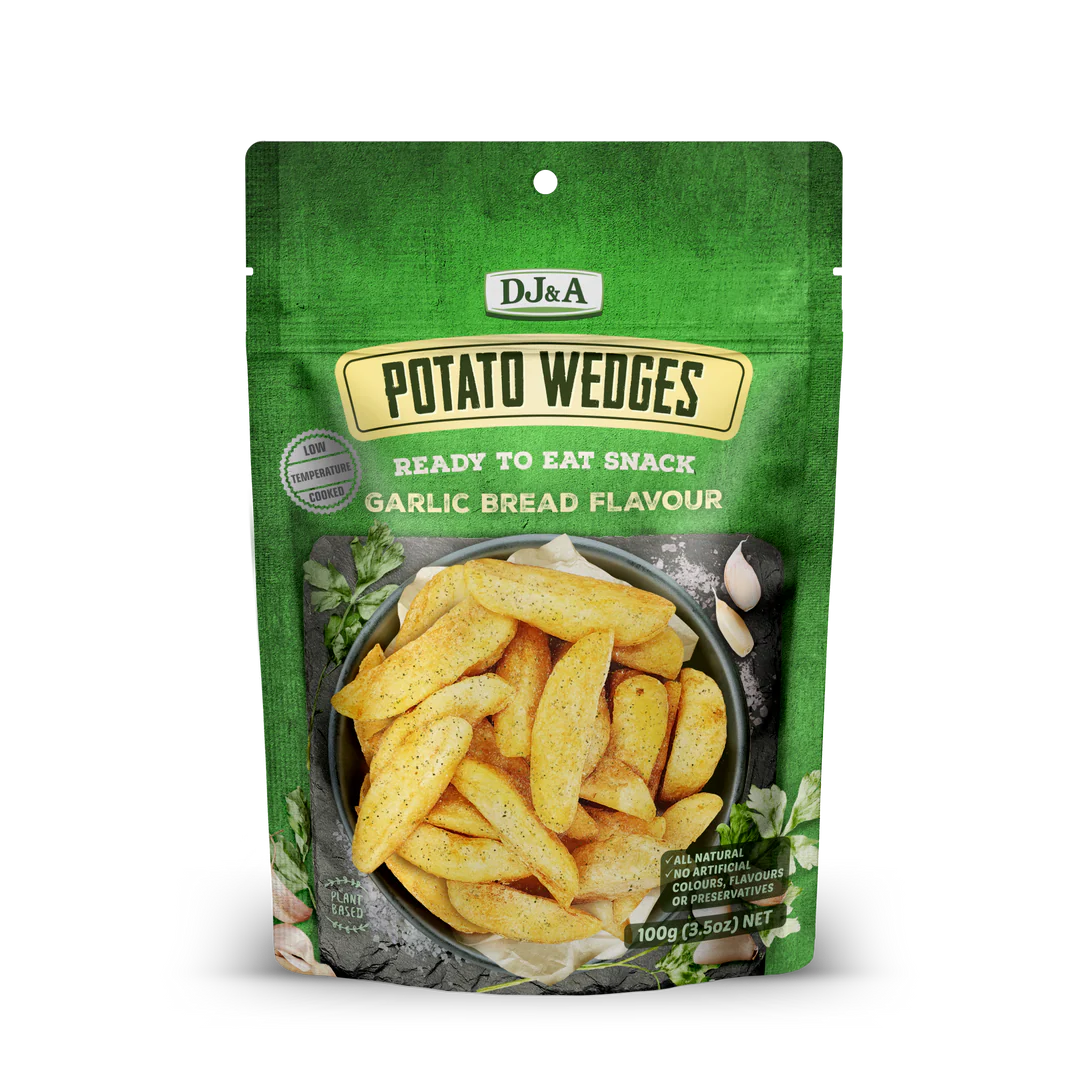 DJ&A Potato Wedges Garlic Bread Flavour 100g