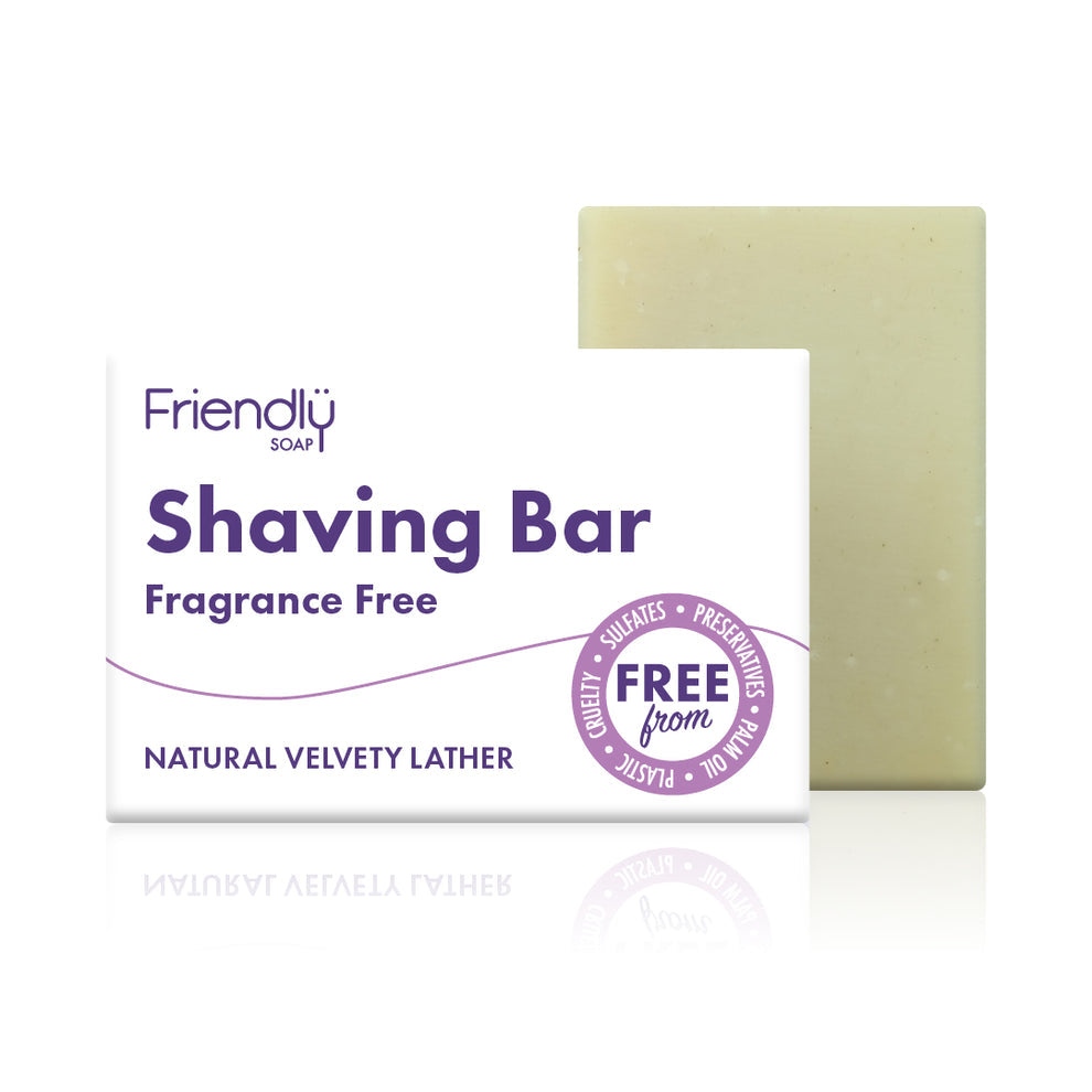 Friendly Soap Shaving Bar Fragrance Free 95g
