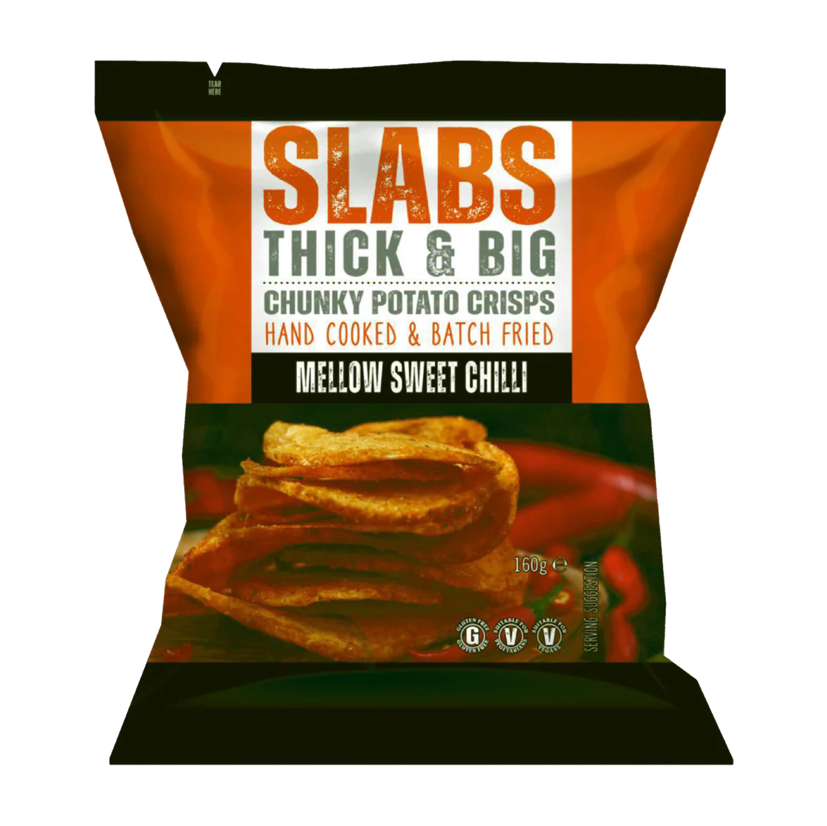 Slabs Mellow Sweet Chilli Crisps 160g
