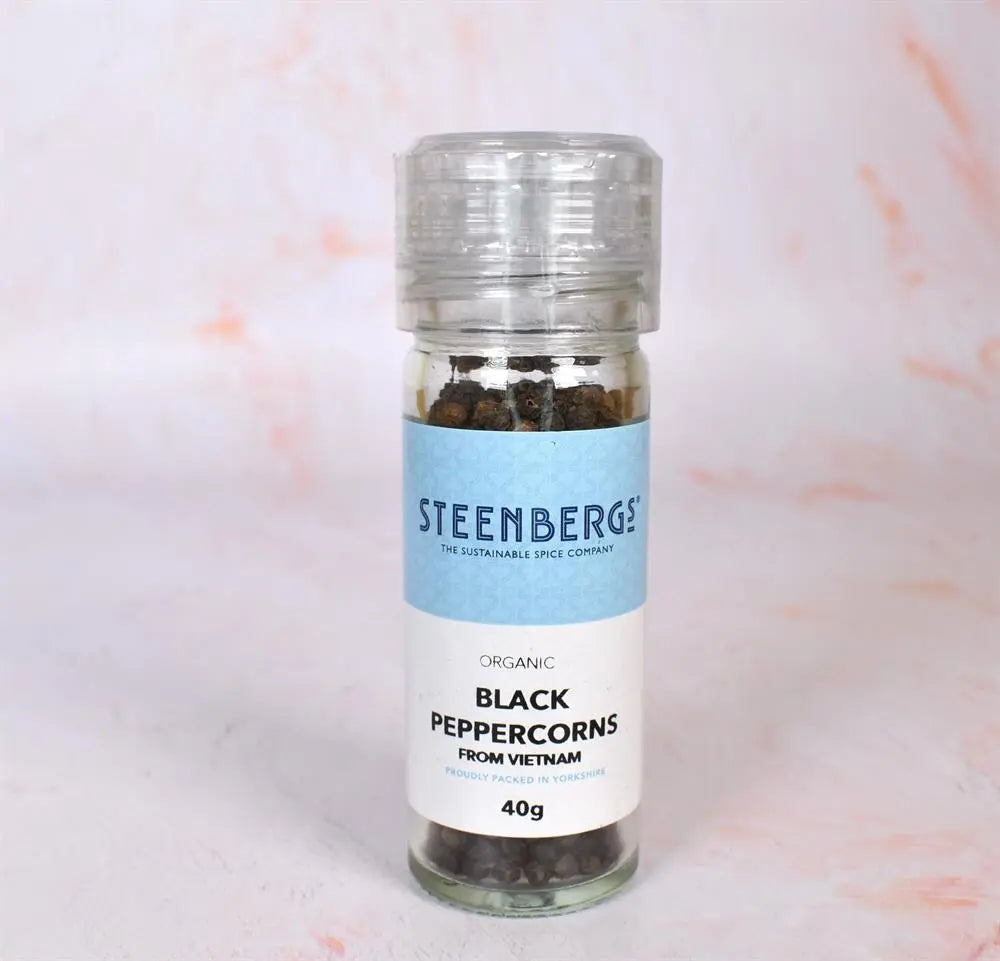 Steenbergs Organic Black Peppercorns 40g
