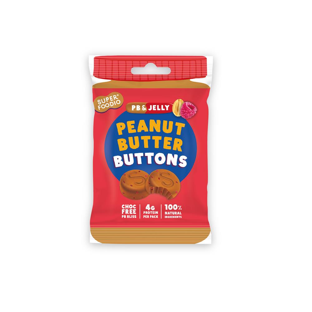 Superfoodio Peanut Butter Buttons PB&JAM 20g