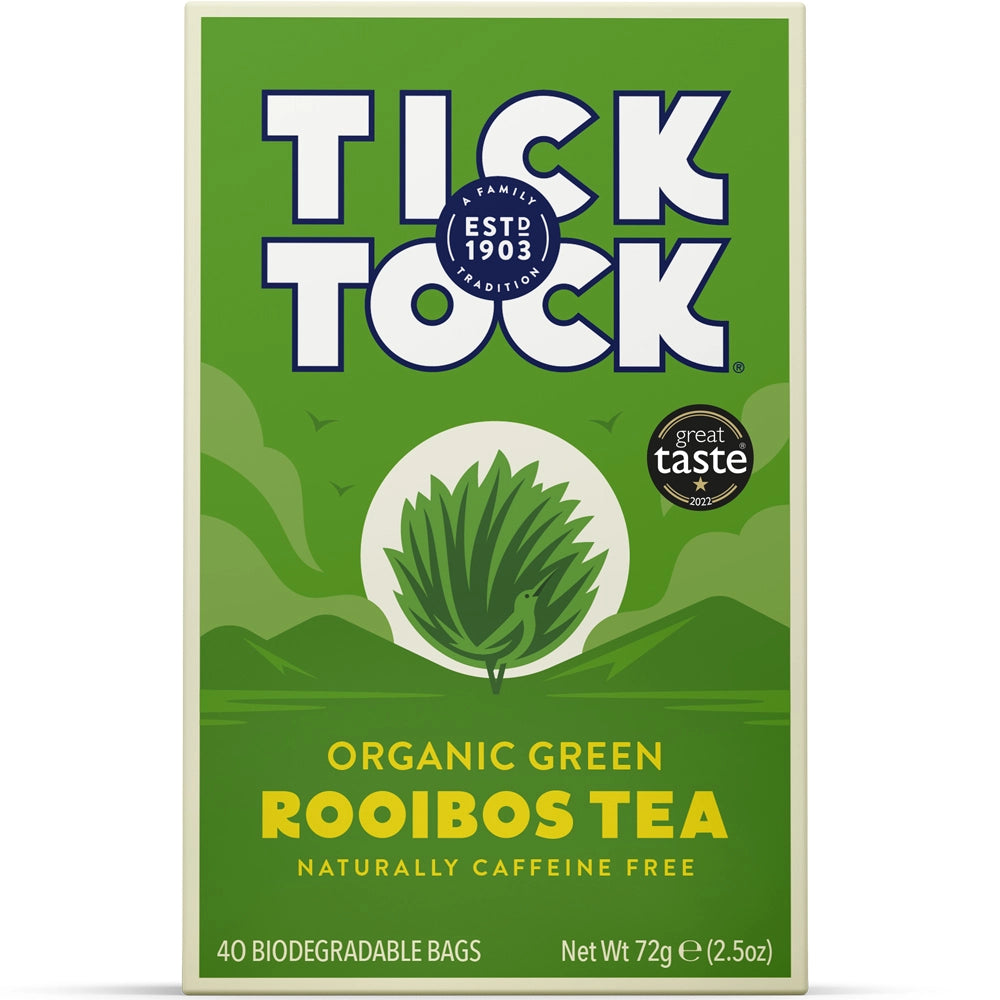 Tick Tock Organic Green Rooibos Tea x40