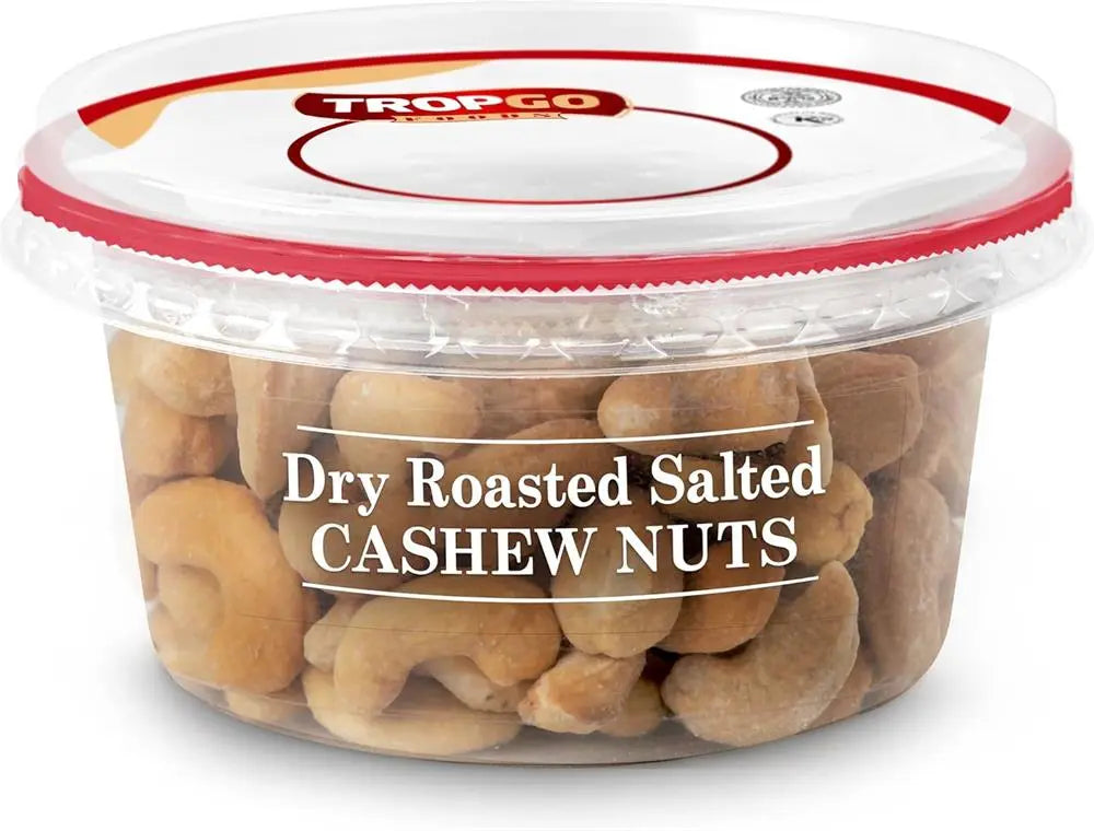 Tropgo Dry Roasted Salted Cashews 180g