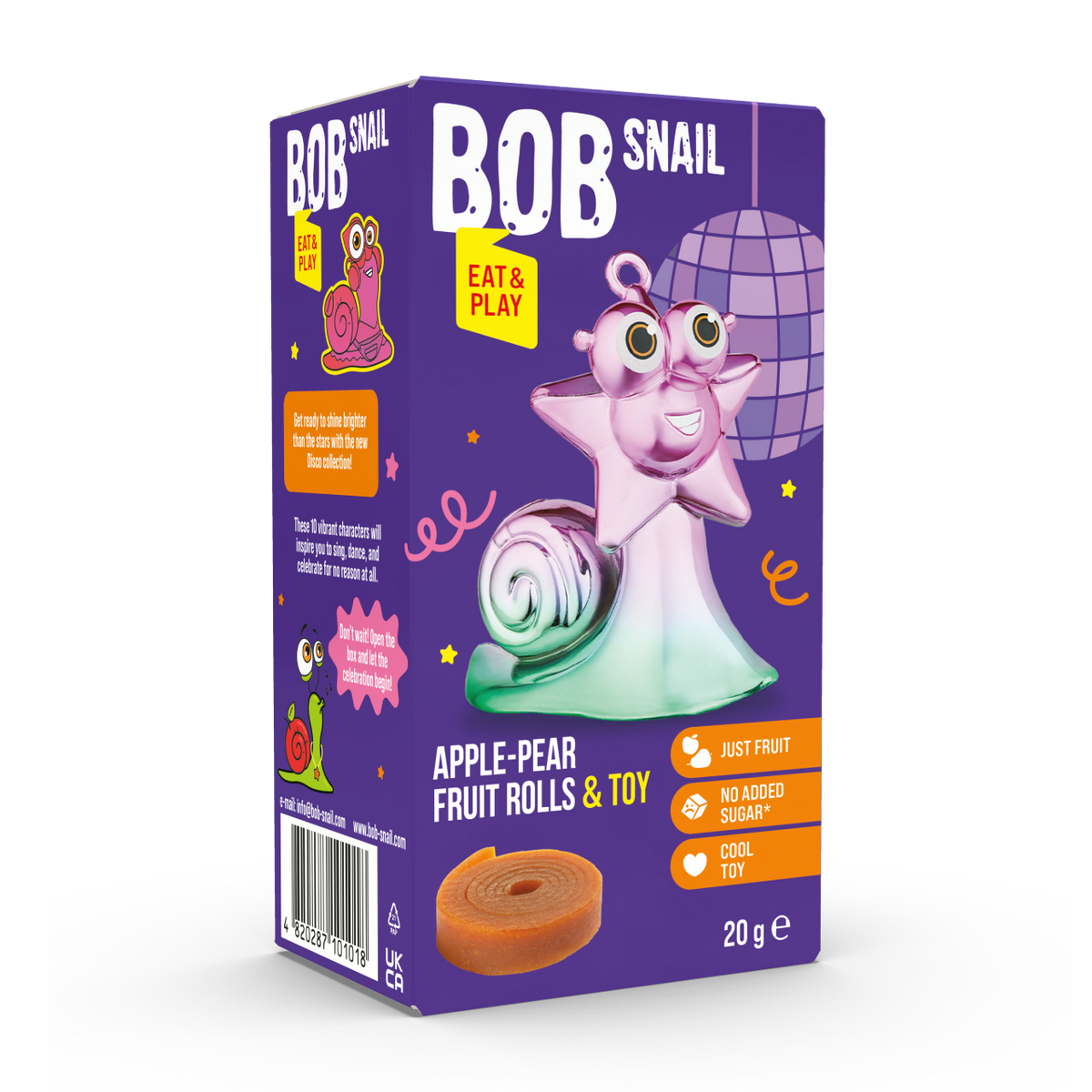 Bob Snail Eat & Play 2 x 10g Fruit Rolls