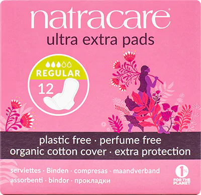 Natracare Ultra Extra Pads With Wings Regular