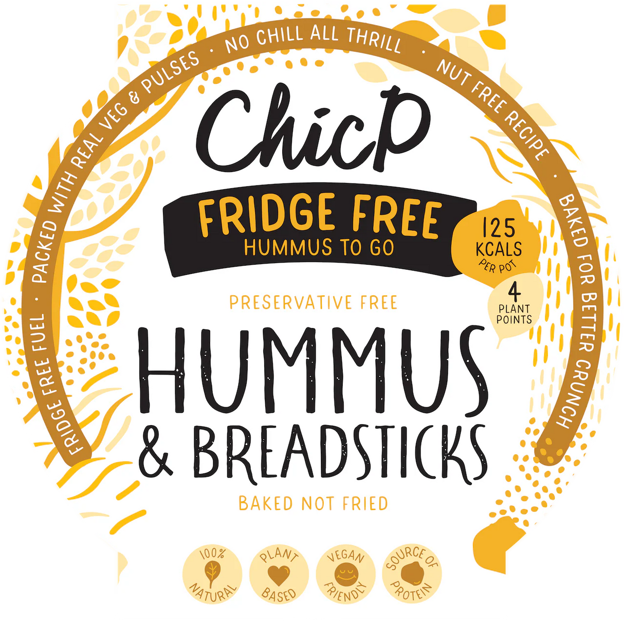 ChicP Hummus & Breadsticks Snack Pot 50g