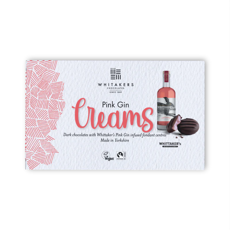 Whitakers Pink Gin Fondant Creams 150g