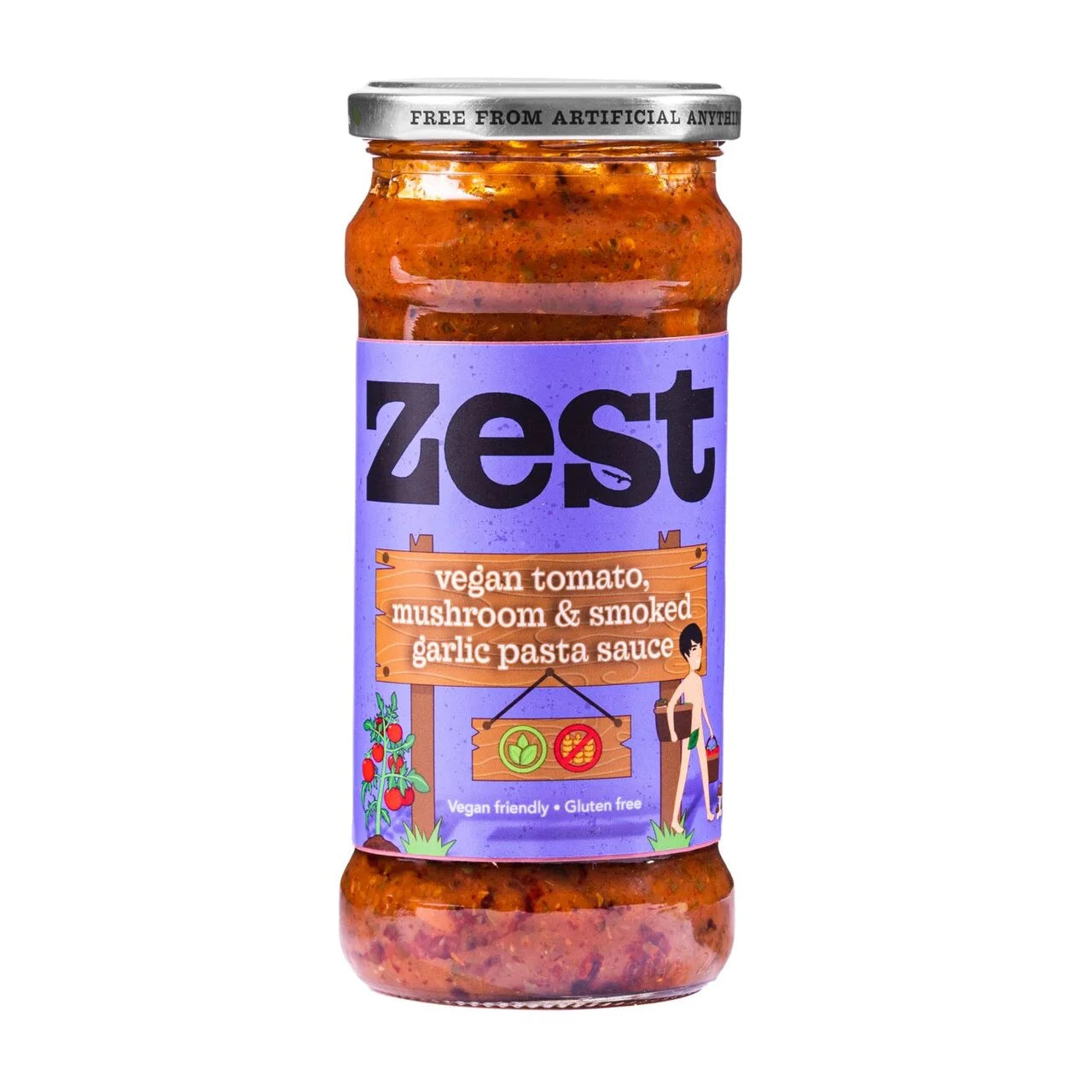 Zest Tomato Mushroom & Garlic Pasta Sauce 340g