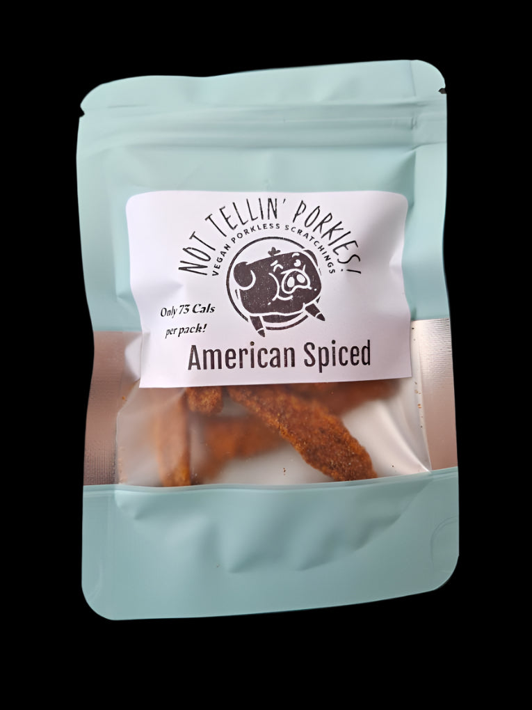 Not tellin Porkies Vegan Scratchings American Spiced 25g