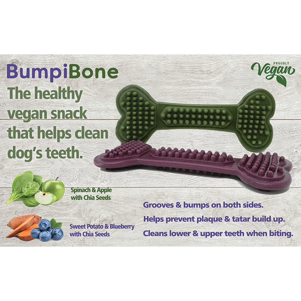 Maks Patch Bumpibone (Green/Purple) Dog Treat