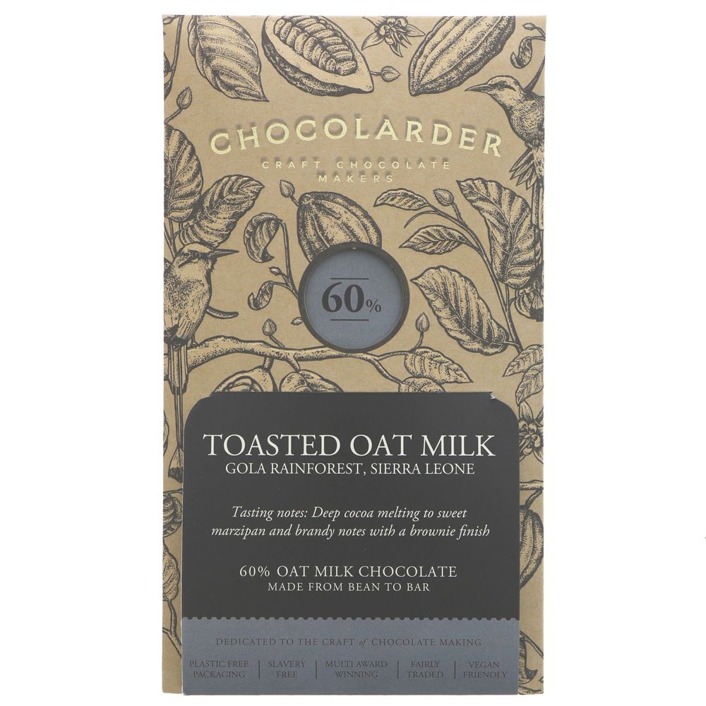 Chocolarder Toasted Oat Milk Chocolate Bar 70g