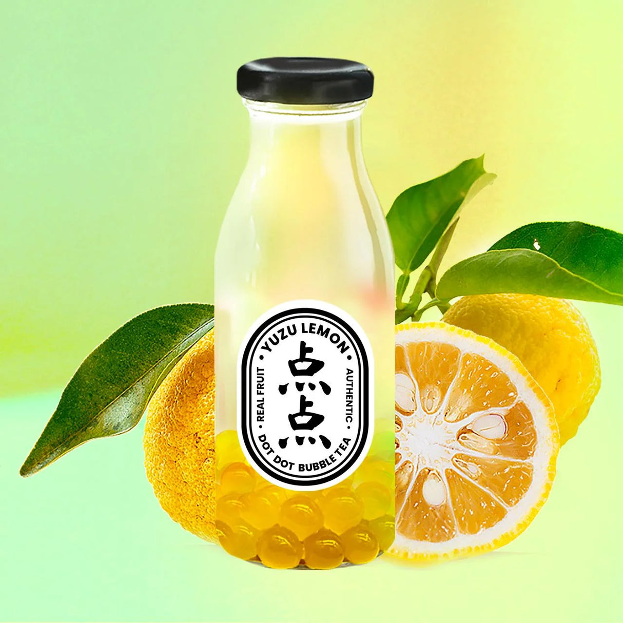 Dot Dot Yuzu Lemon Bubble Tea 250ml