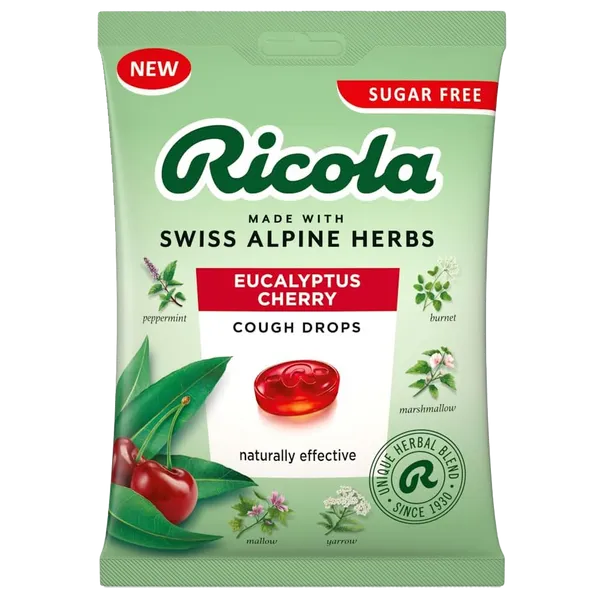 Ricola Cough Drops Eucalyptus Cherry 75g