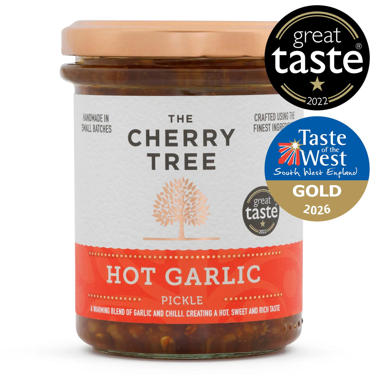 The Cherry Tree Hot Garlic Pickle 210g