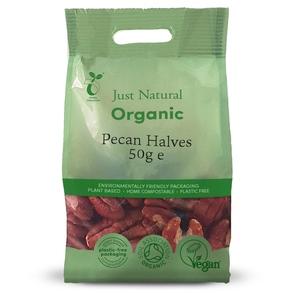 Just Natural Pecan Halves 50g