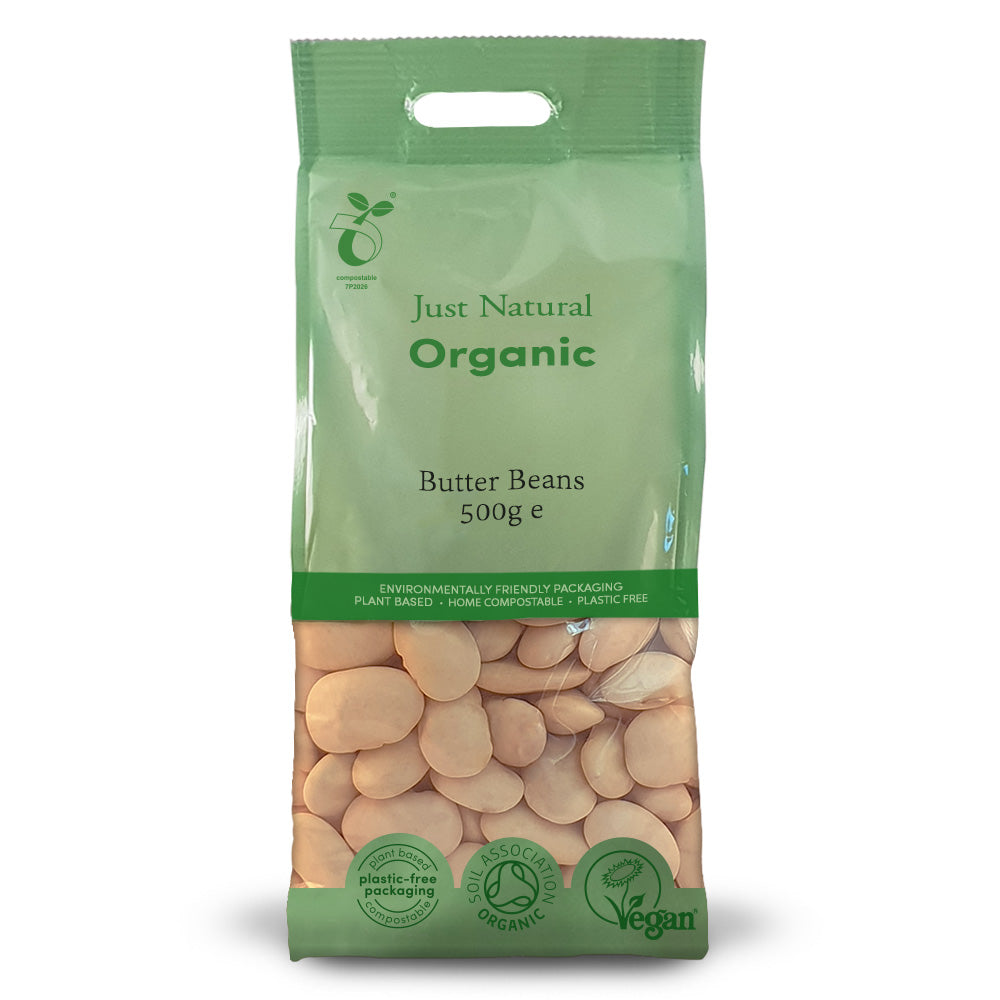Just Natural Org Butter Beans 500g