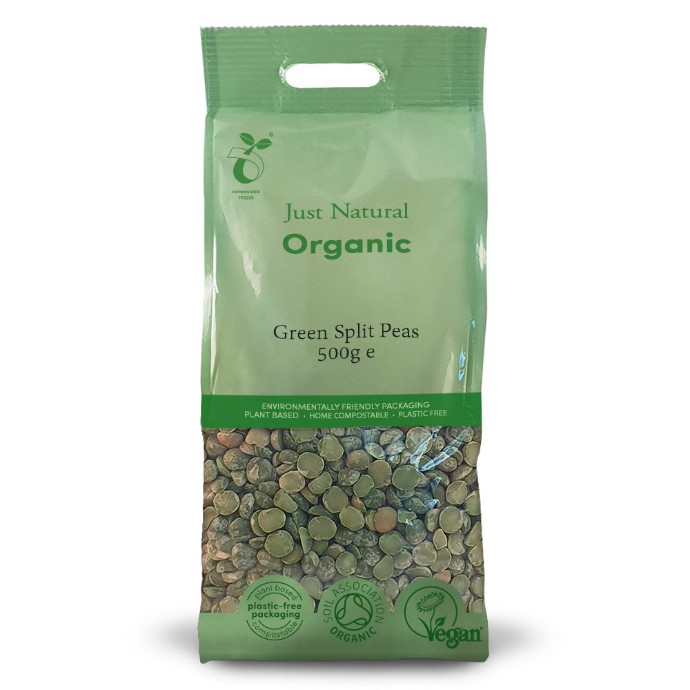 Just Natural Org Green Split Peas 500g