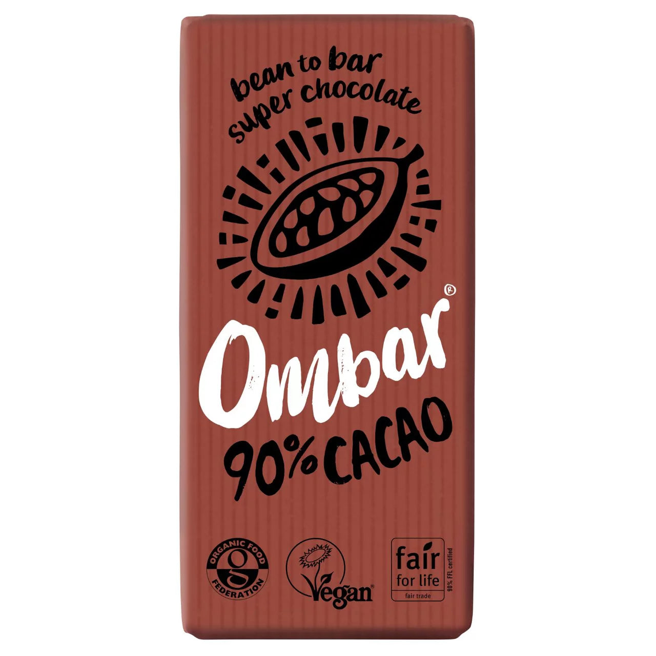 Ombar 90% Cacao Organic Dark Chocolate 70g