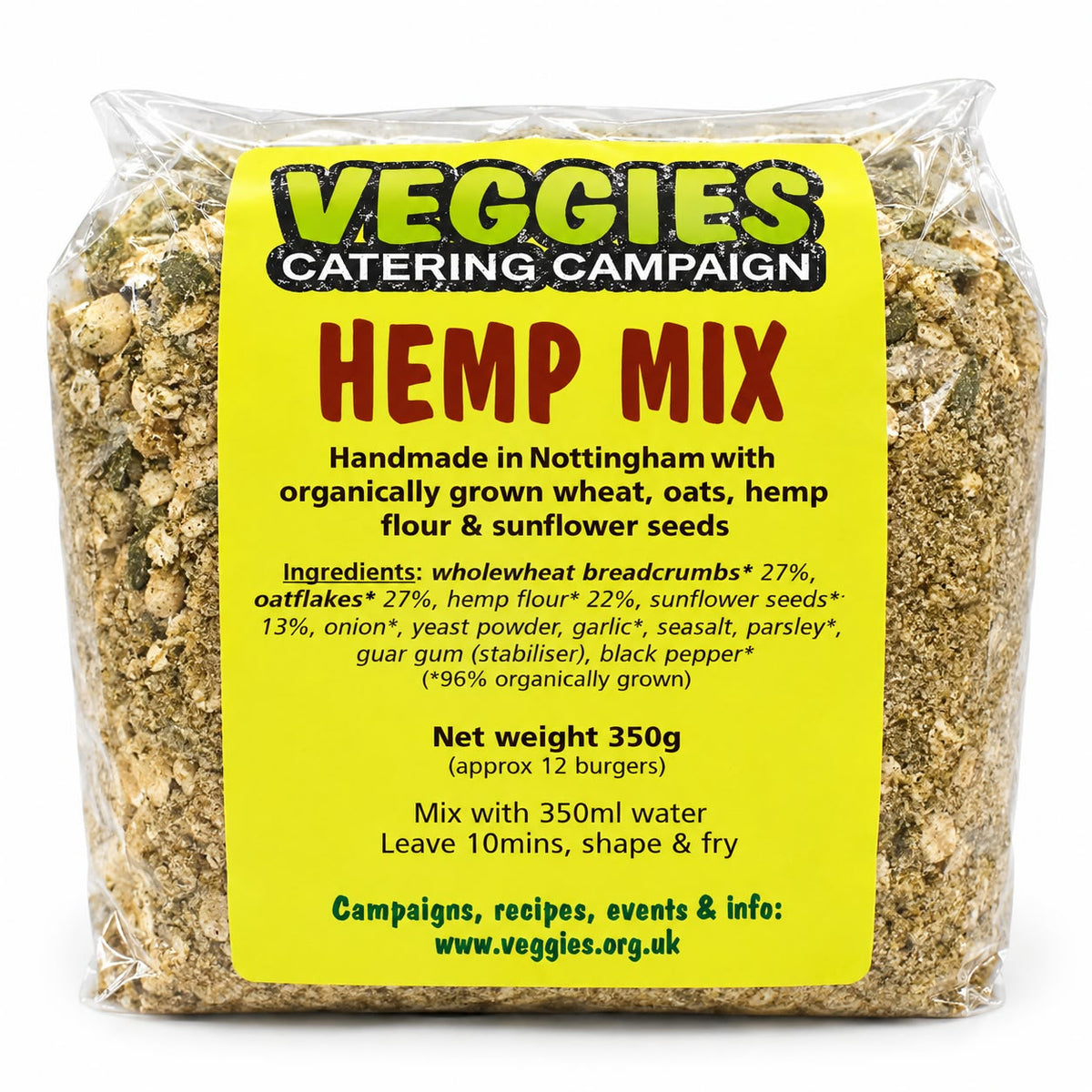 Veggies Catering Campaign Hemp Burger Mix 350g