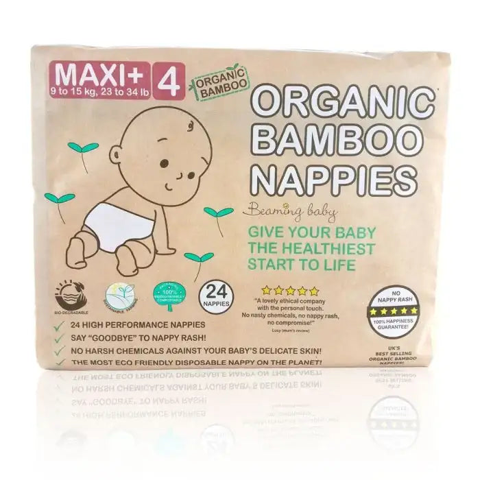 Beaming Baby Bamboo Nappies Size 4 x24